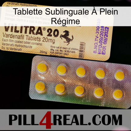 Tablette Sublinguale À Plein Régime new06